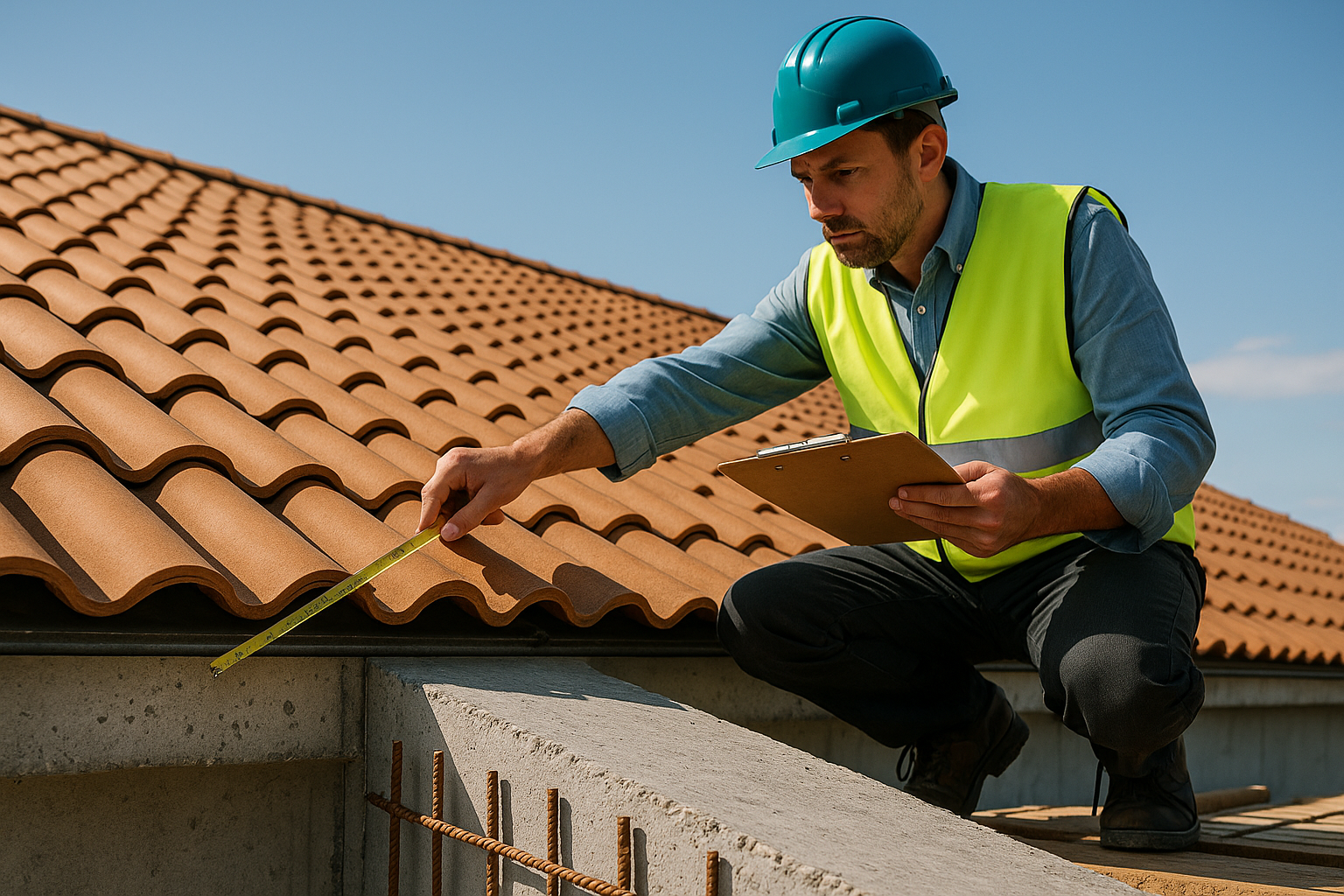 Roof Tiles & Concrete Slab